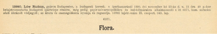 1899.11.23. Flora szivarszipka