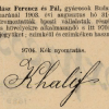 1903.08.31. Khalif papír és hüvely