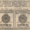 1905.01.14. Astral papír és hüvely