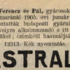 1905.01.28. Astral papír és hüvely