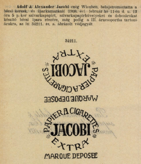 1908.02.11. Jacobi Extra papír