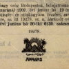 1909.06.19. Ananas papír és hüvely