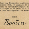 1909.08.10. Bonton papír és hüvely