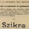 1909.12.03. Szikra papír és hüvely