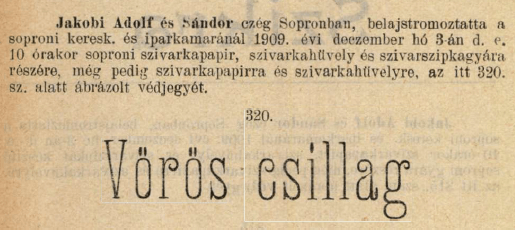 1909.12.03. Vörös csillag