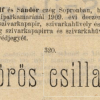 1909.12.03. Vörös csillag