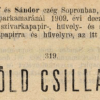 1909.12.03. Zöld csillag