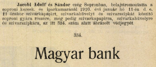 1910.01.05. Magyar bank