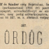 1910.01.05. Ördög papír és hüvely