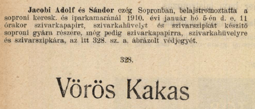 1910.01.05. Vörös Kakas