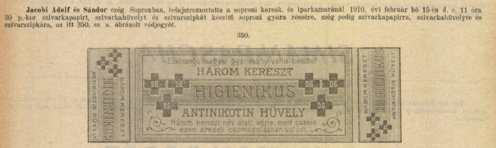 1910.02.15. Három Kereszt hüvely