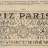 1910.02.26. Riz Paris papír és hüvely