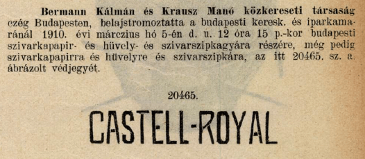 1910.03.05. Castell-Royal