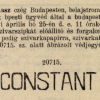 1910.04.25. Constant papír és hüvely