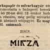 1910.12.20. Mirza papír és hüvely