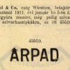 1911.01.05. Árpád papír és hüvely
