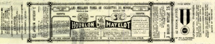 Houblon-Matelot cigarettahüvely 1.