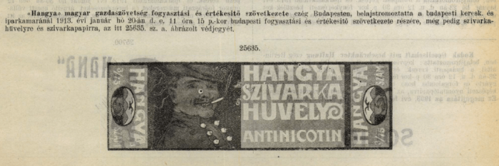 1913.01.20. Hangya papír és hüvely