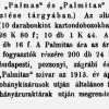 1913.03.20. Palmas és Palmitas szivar