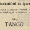 1913.12.21. Tango papír és hüvely