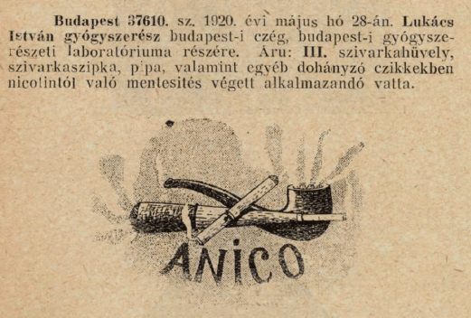 1920.05.28. Anico hüvely és szipka