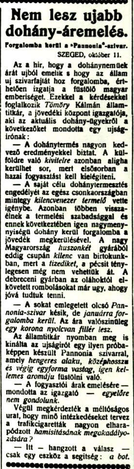 1920.10.12. Nem lesz áremelés