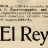 1920.11.19. El Rey papír és hüvely