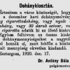 1920.12.18. Dohánykiosztás