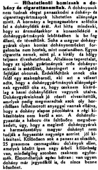 1921.06.26. Komiszak a cigaretták
