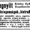 1921.08.19. Különlegességek trafikja