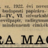 1923.11.13. Talpra magyar hüvely