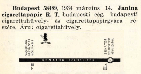1934.03.14. Senator Celofilter hüvely