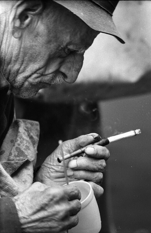 Cigarettával, 1970.