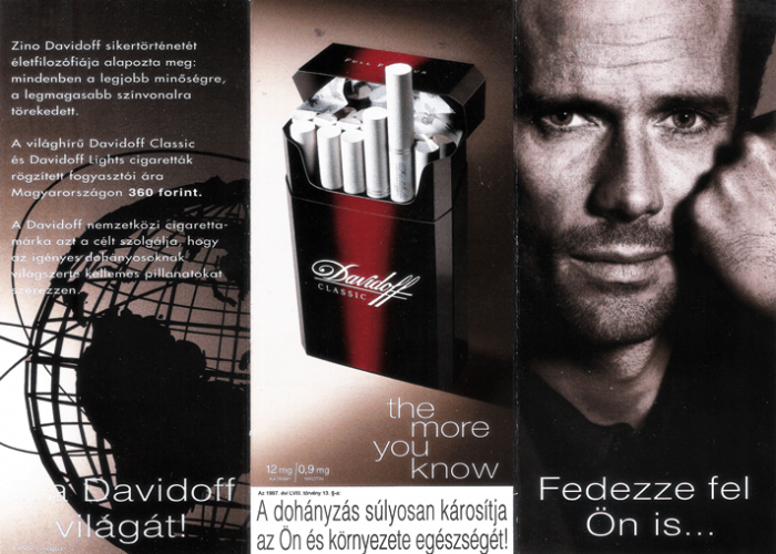 Davidoff cigaretta - 1997