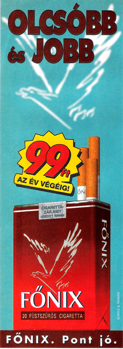 Főnix cigaretta - 1997/1.