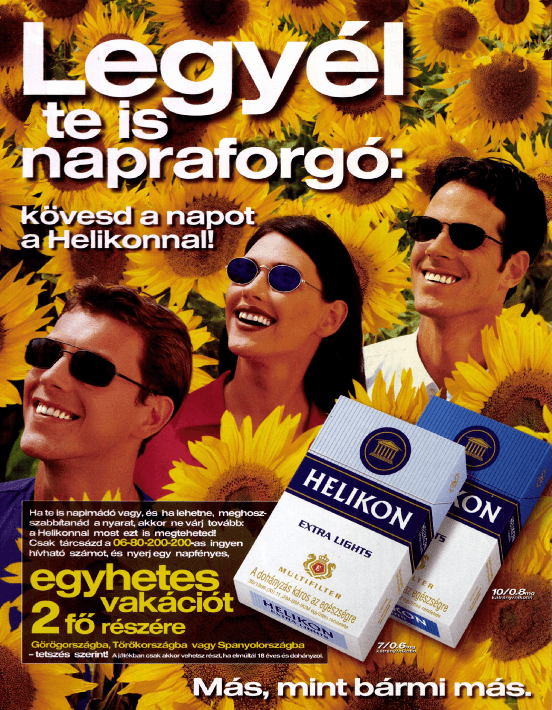 Helikon cigaretta - 1998/4.