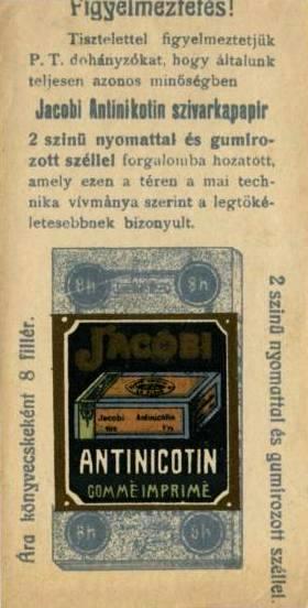 Jacobi Antinicotin cigarettapapír