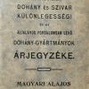 Magyari Lajos árjegyzéke, 1908.