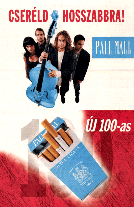 Pall Mall cigaretta - 1996/3.
