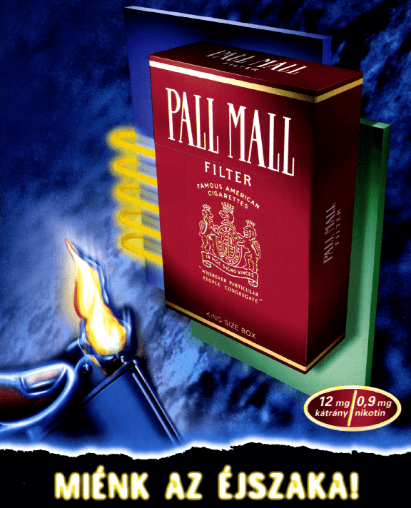 Pall Mall cigaretta - 1998/6.