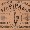 Valódi magyar Pipa gyufa címkéje