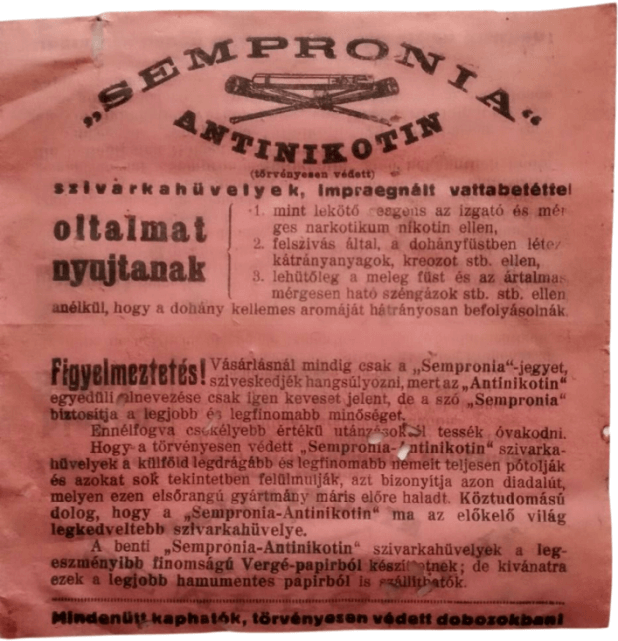 Sempronia cigarettahüvelyek