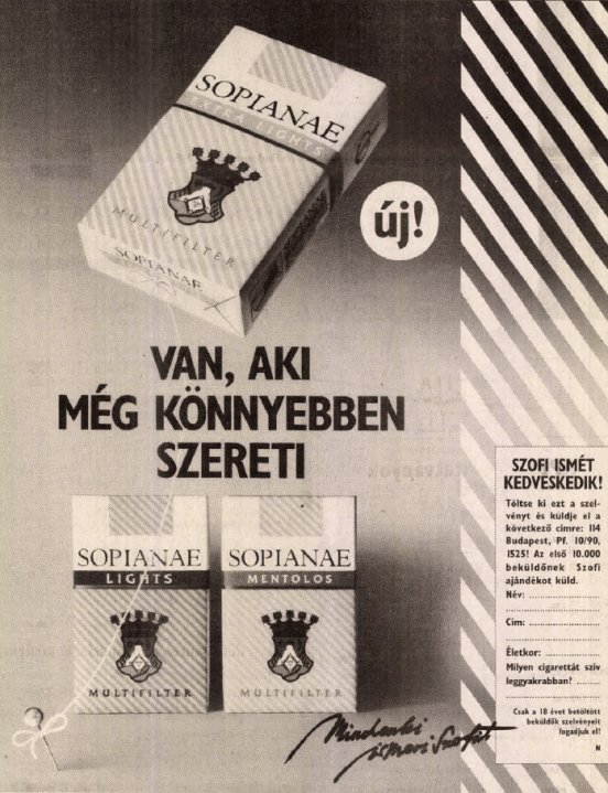Sopianae cigaretta - 1994/1.