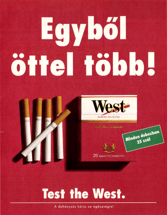 West cigaretta - 1993