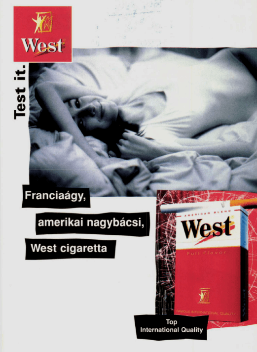 West cigaretta - 1996/2.