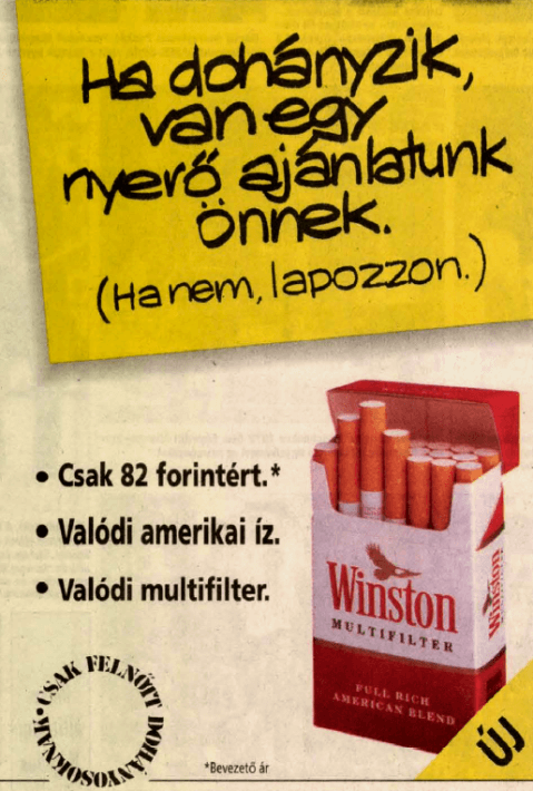 Winston cigaretta - 1994